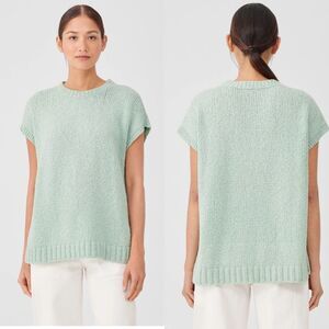 Nwt eileen Fisher Peruvian Organic Cotton Crimp Crew Neck Top plus Size 1x